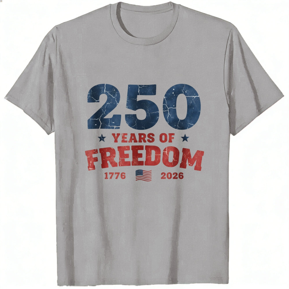 Patriotic American Independence Day 250 Years Of Freedom Classic T-Shirt