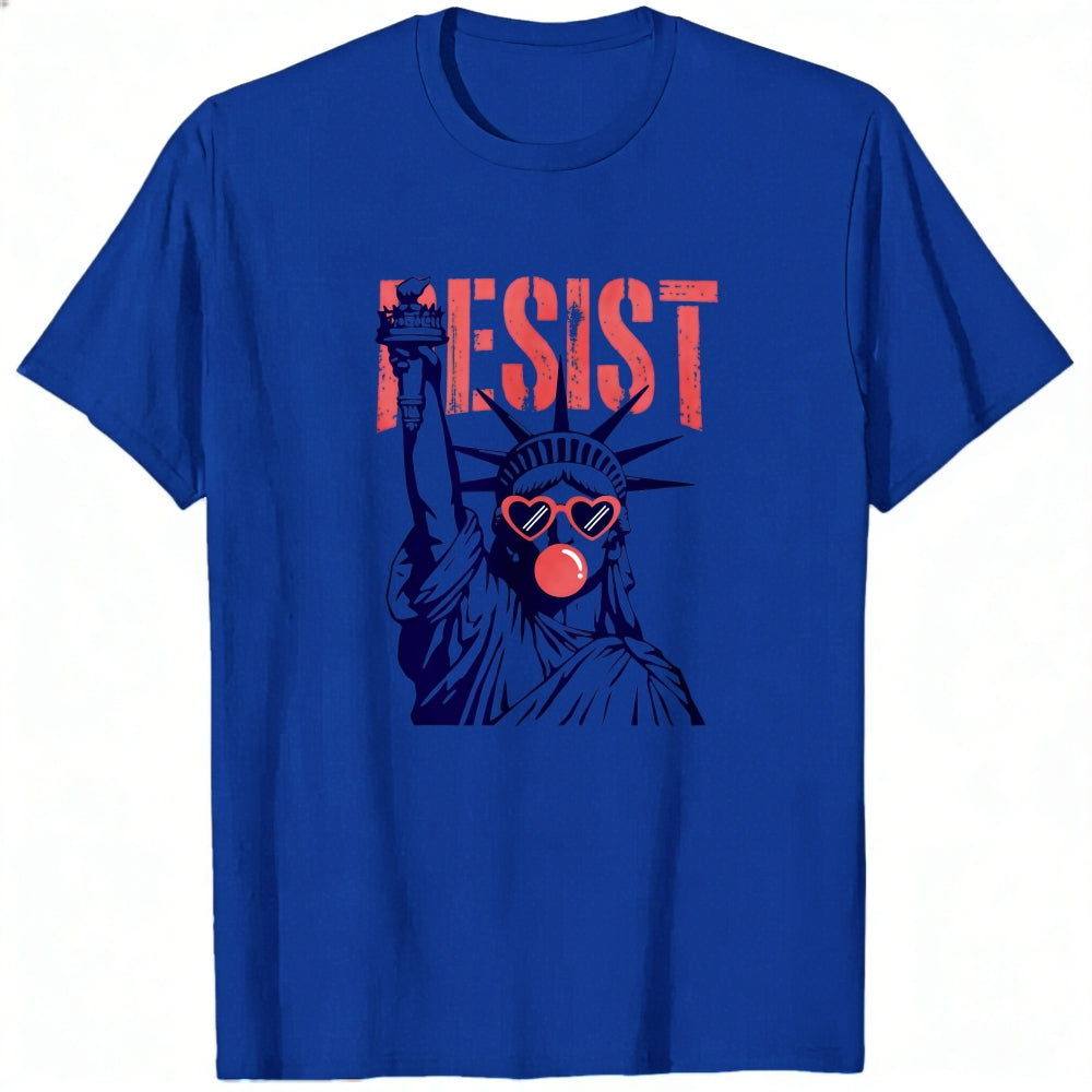 Political Statement Classic T-Shirt Resist Statue Of Liberty