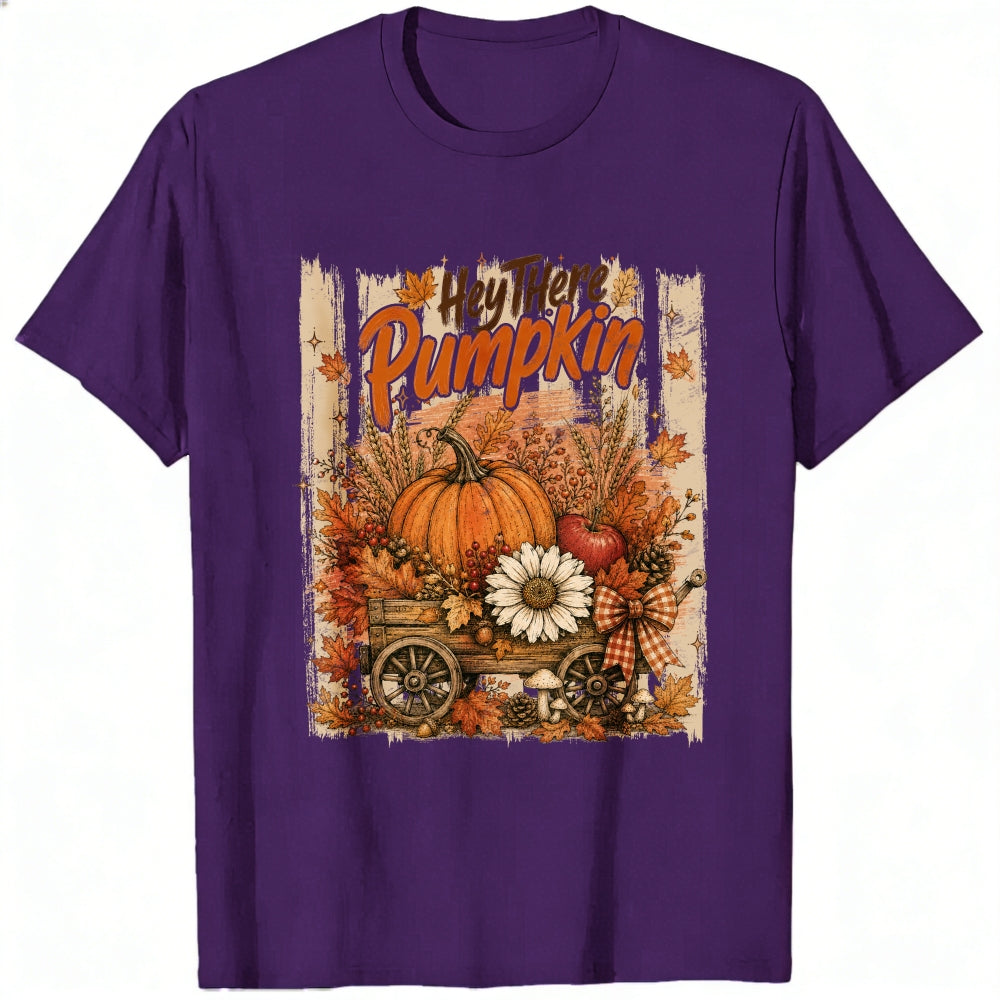 Vintage Autumn Harvest Hey There Pumpkin Classic T-Shirt
