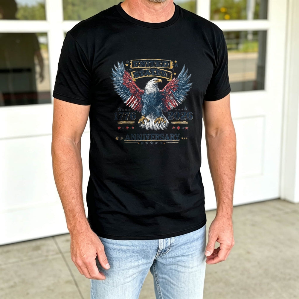 Patriotic Eagle Design Classic T-Shirt United States 1776 2026 Anniversary