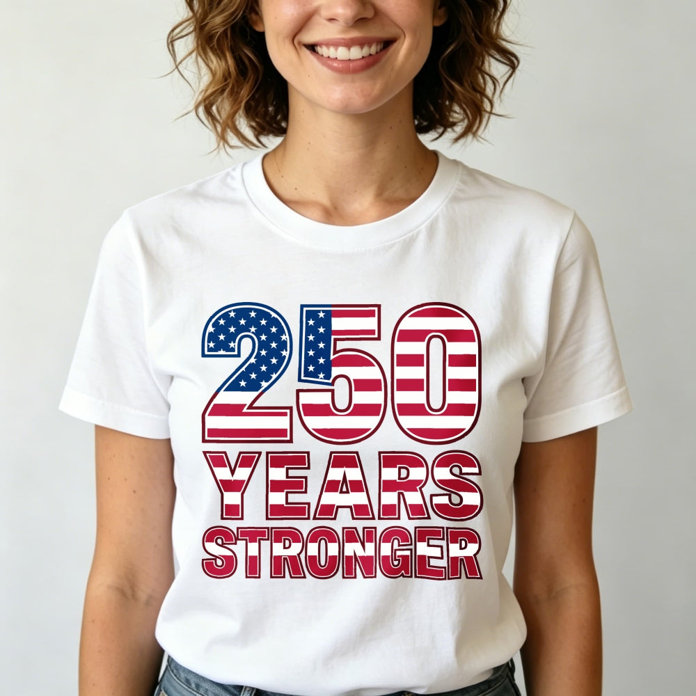 Patriotic American Flag Design Classic T-Shirt 250 Years Stronger