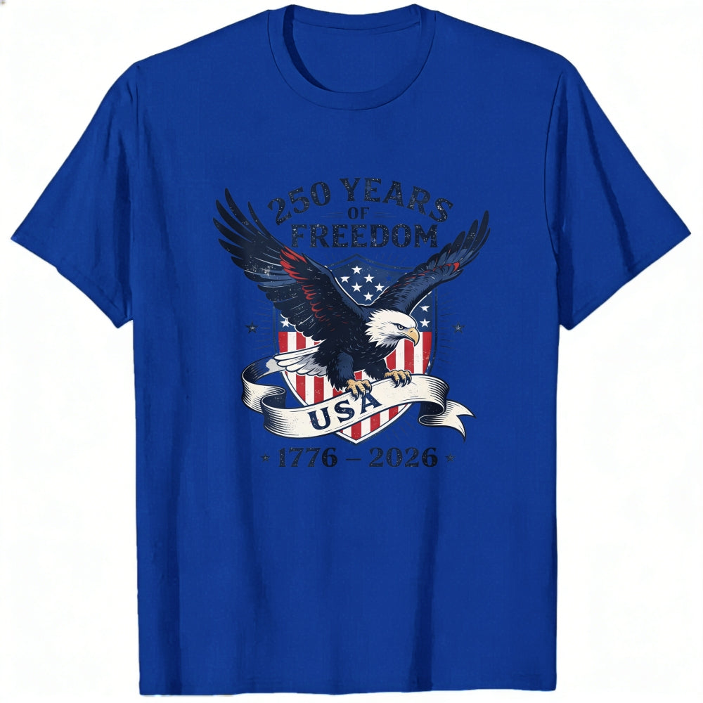 Patriotic Eagle Design Classic T-Shirt 250 Years Of Freedom Usa 1776 2026