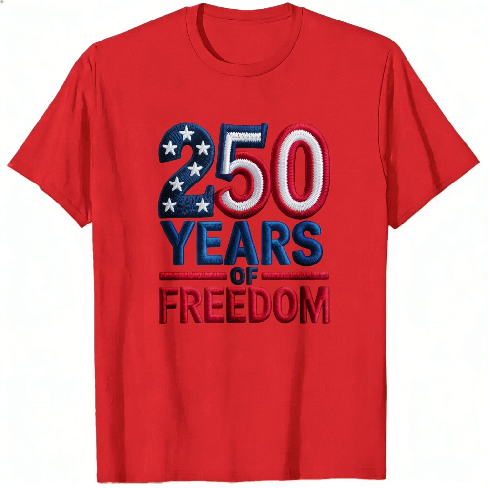 Patriotic American Flag Design Classic T-Shirt 250 Years Of Freedom