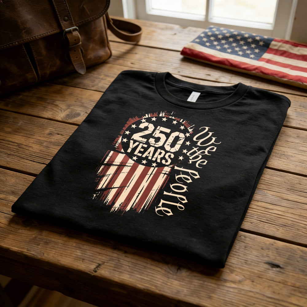 Patriotic American Flag Design Classic T-Shirt 250 Years We The People