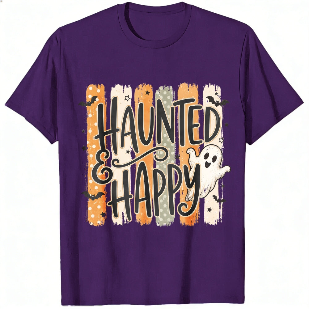 Cute Halloween Haunted And Happy Ghost Classic T-Shirt