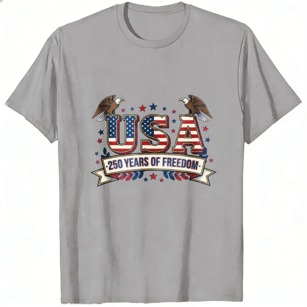 Patriotic American Flag Eagle Design Classic T-Shirt USA 250 Years Of Freedom