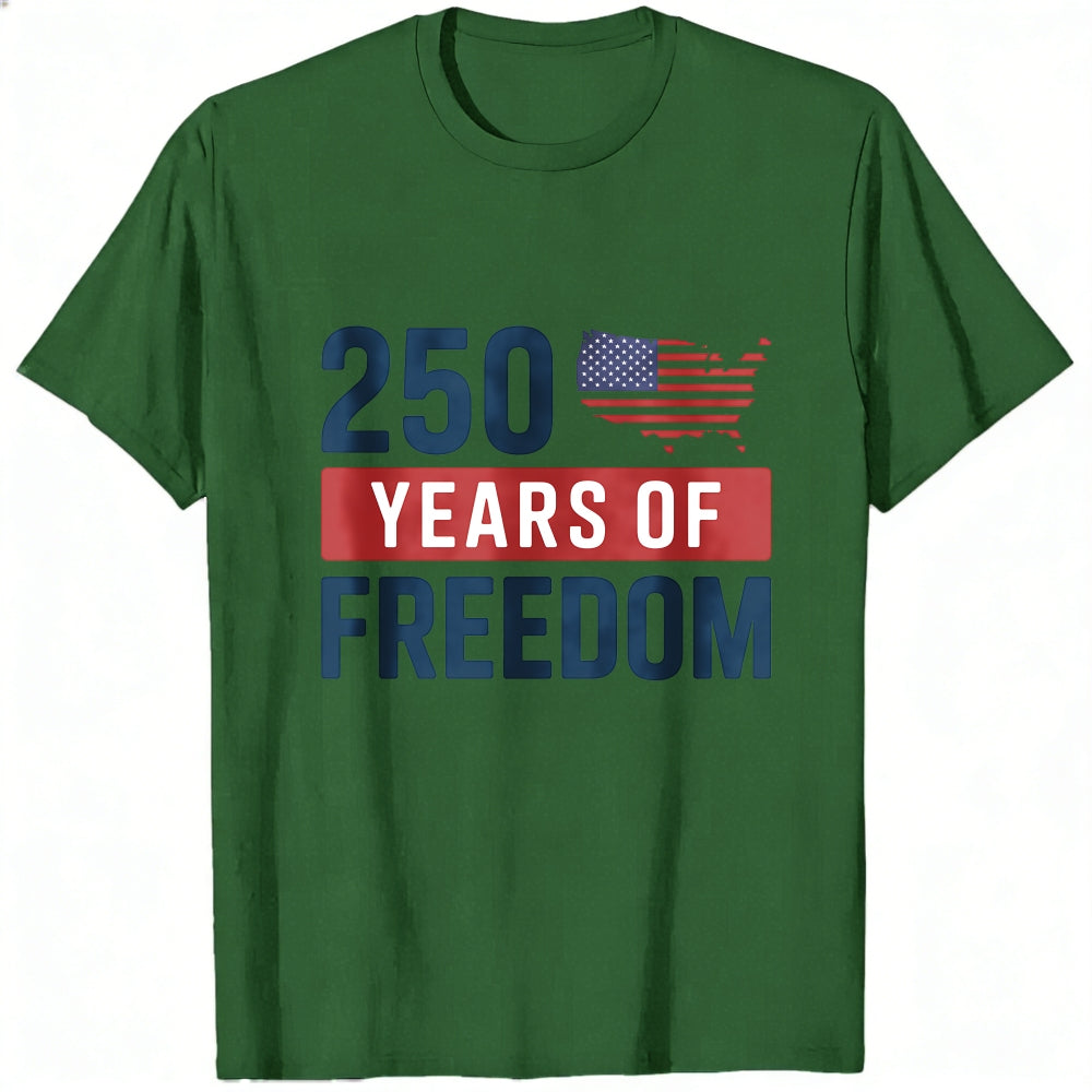 Patriotic American Flag 250 Years Of Freedom Classic T-Shirt