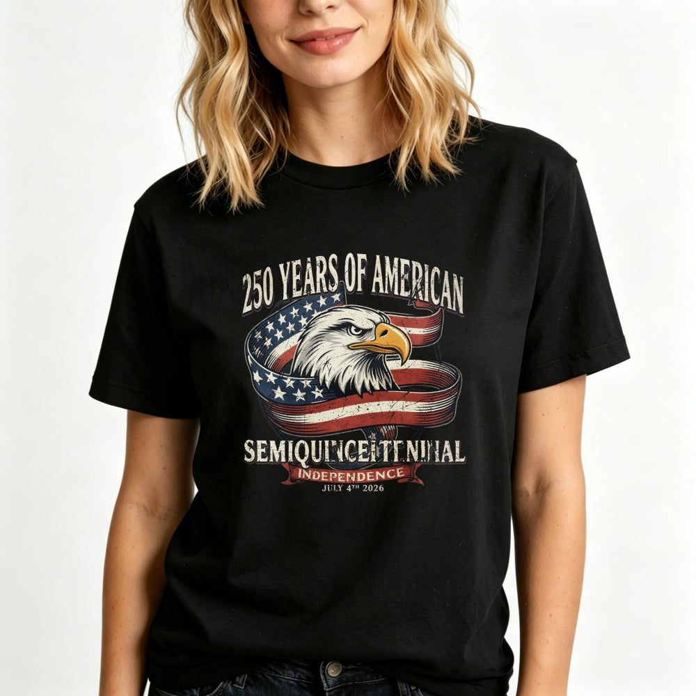 Patriotic American Eagle Design Classic T-Shirt 250 Years Of American Semi Quincentennial Independence July 4th 2026