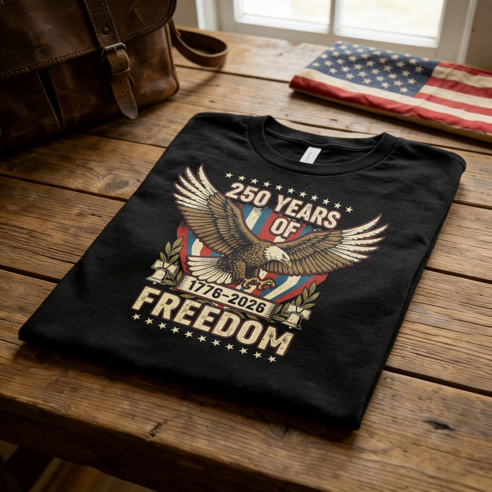 Patriotic Eagle Design Classic T-Shirt 250 Years Of Freedom 1776 2026