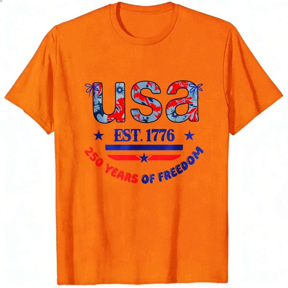 Patriotic Usa Flag Design Classic T-Shirt 250 Years Of Freedom Celebration