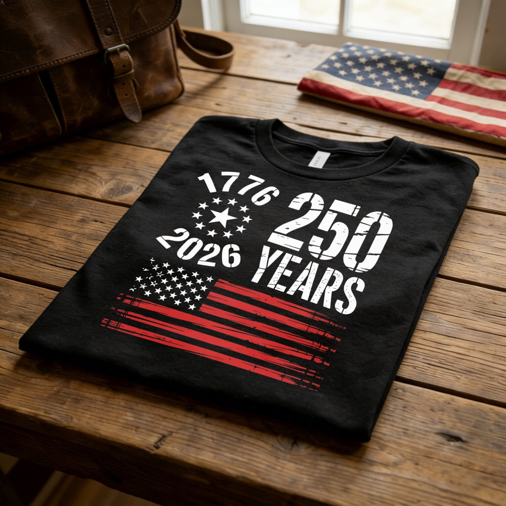 Patriotic American Flag 1776 2026 250 Years Classic T-Shirt
