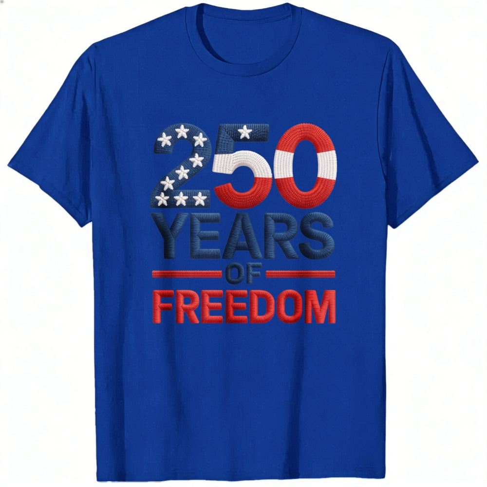 Patriotic American Flag Design Classic T-Shirt 250 Years Of Freedom