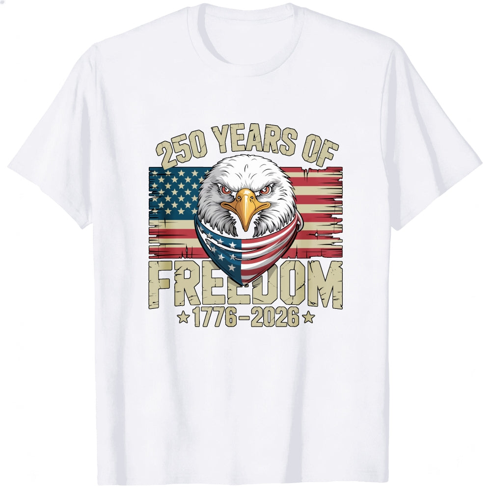 Patriotic Eagle American Flag Classic T-Shirt 250 Years Of Freedom 1776 2026