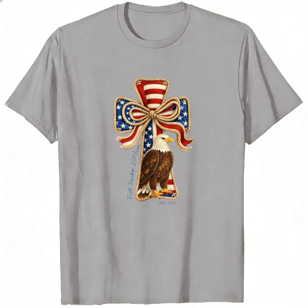Patriotic Eagle Cross Design Classic T-Shirt