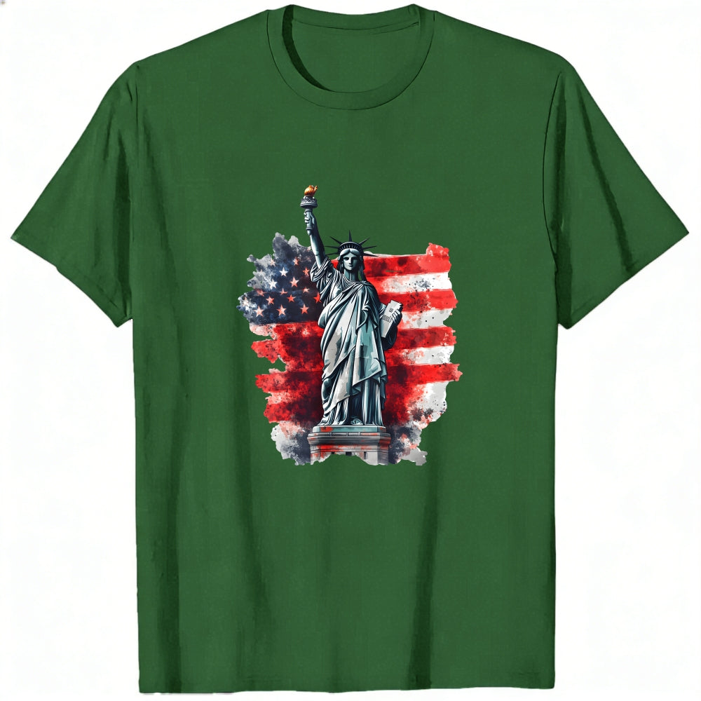 American Flag Statue Of Liberty Classic T-Shirt
