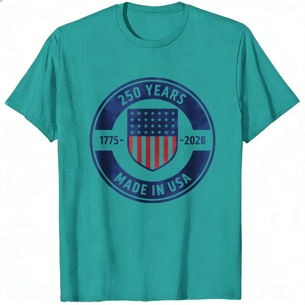 Patriotic American Flag Design Classic T-Shirt 250 Years 1775 2026 Made In Usa