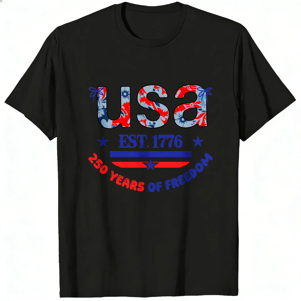Patriotic Usa Flag Design Classic T-Shirt 250 Years Of Freedom Celebration
