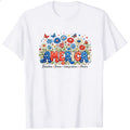 Patriotic Floral America Classic T-Shirt