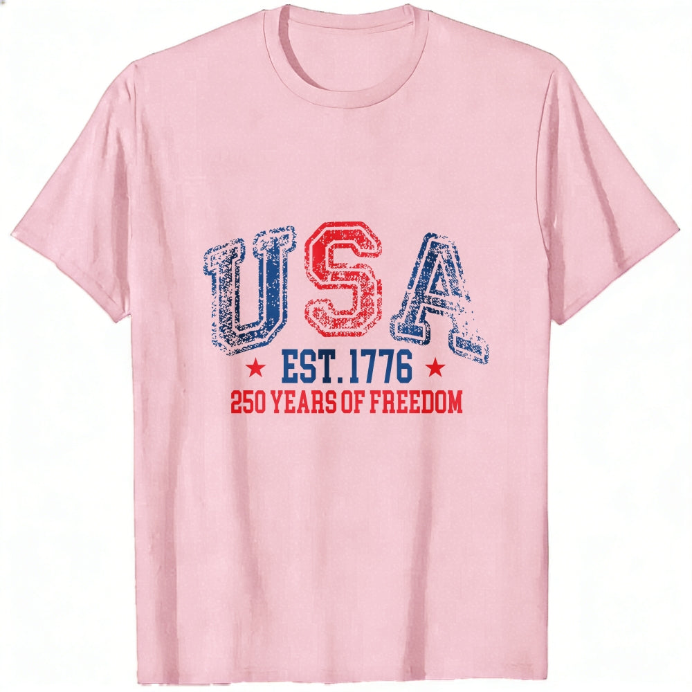 Patriotic Usa Flag Design Classic T-Shirt 250 Years Of Freedom