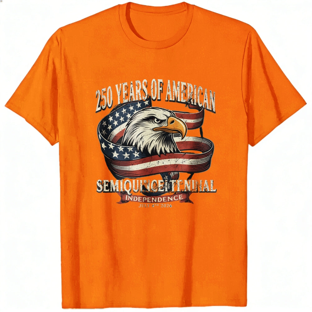 Patriotic American Eagle Design Classic T-Shirt 250 Years Of American Semi Quincentennial Independence July 4th 2026
