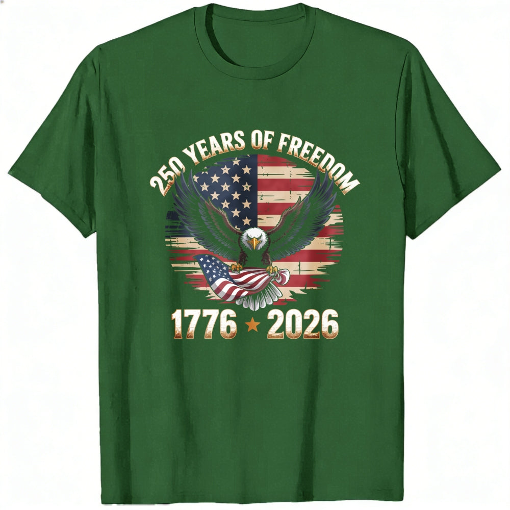 Patriotic Eagle American Flag 250 Years Of Freedom 1776 2026 Classic T-Shirt