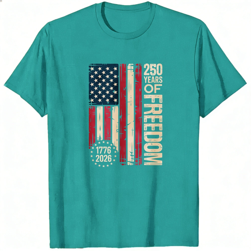 American Flag Design Classic T-Shirt 250 Years Of Freedom 1776 2026