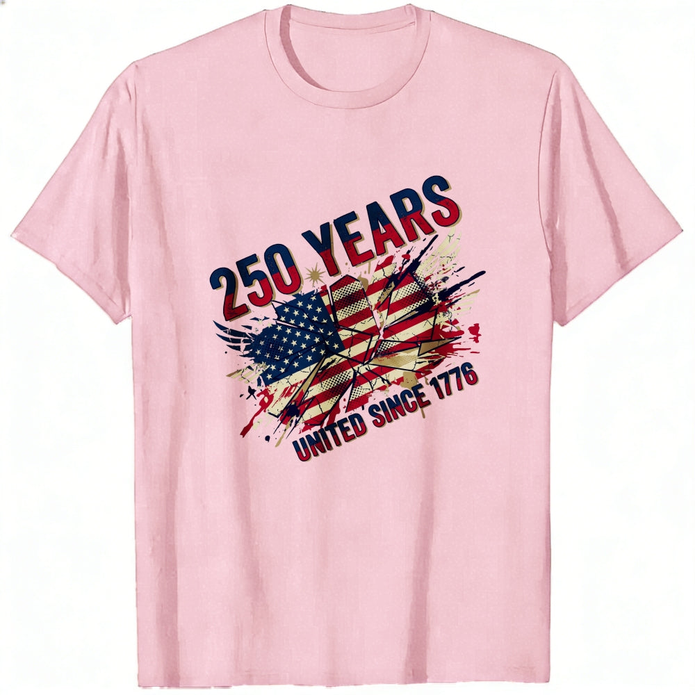 Patriotic American Flag Design Classic T-Shirt 250 Years United Since 1776