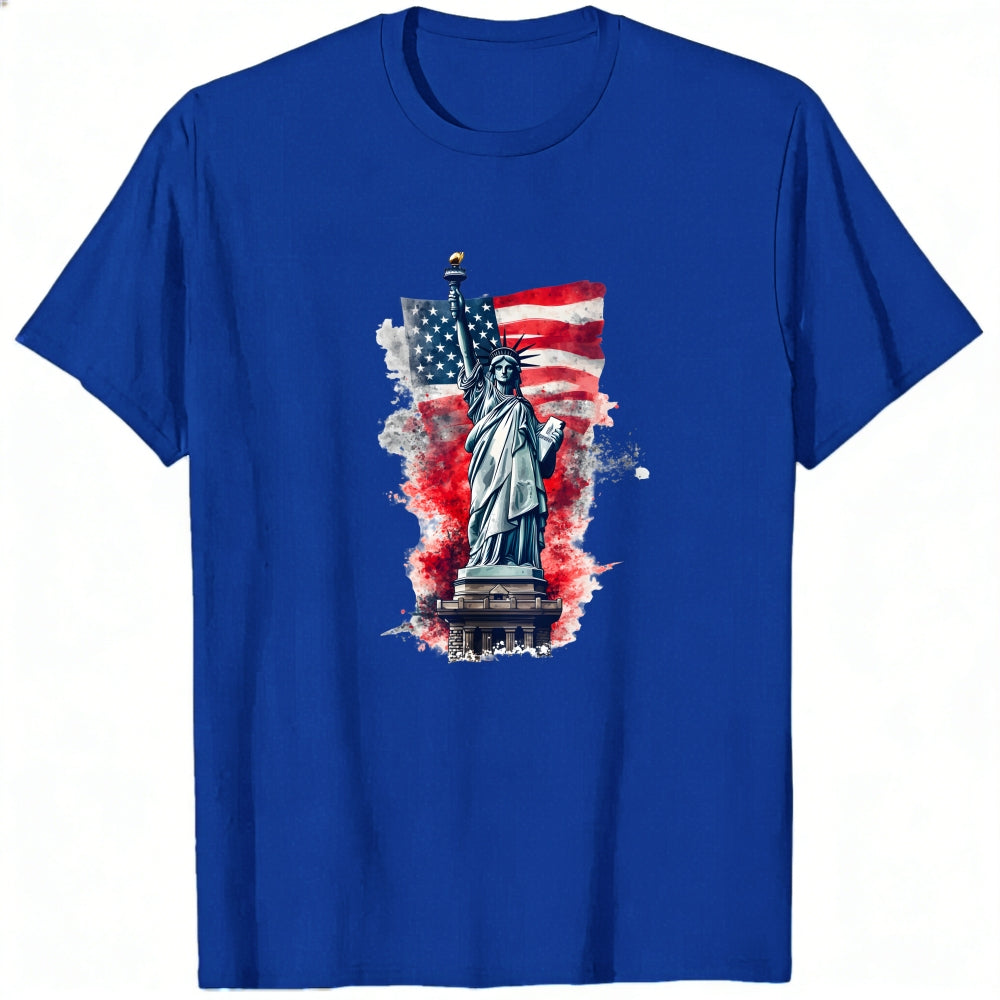 American Flag Statue Of Liberty Classic T-Shirt