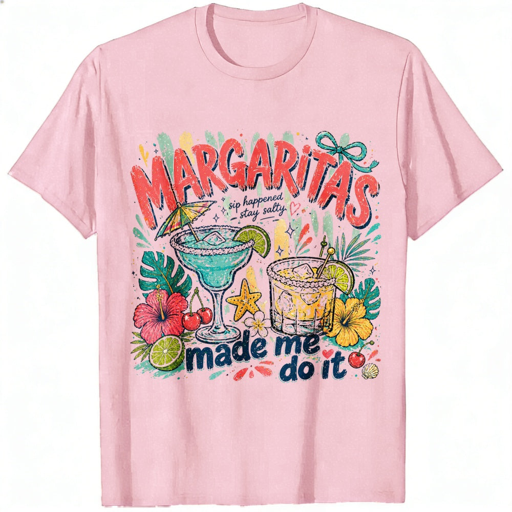 Funny Tropical Margaritas Made Me Do It Classic T-Shirt