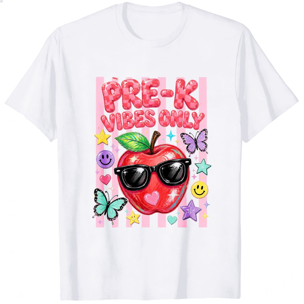 Cute Pre K Vibes Only Apple Sunglasses Classic T-Shirt