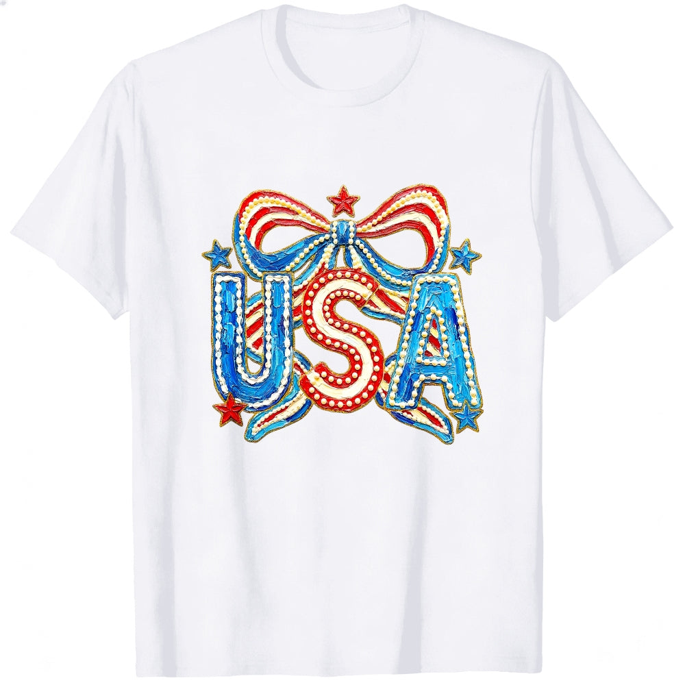 Patriotic Usa Flag Design Classic T-Shirt