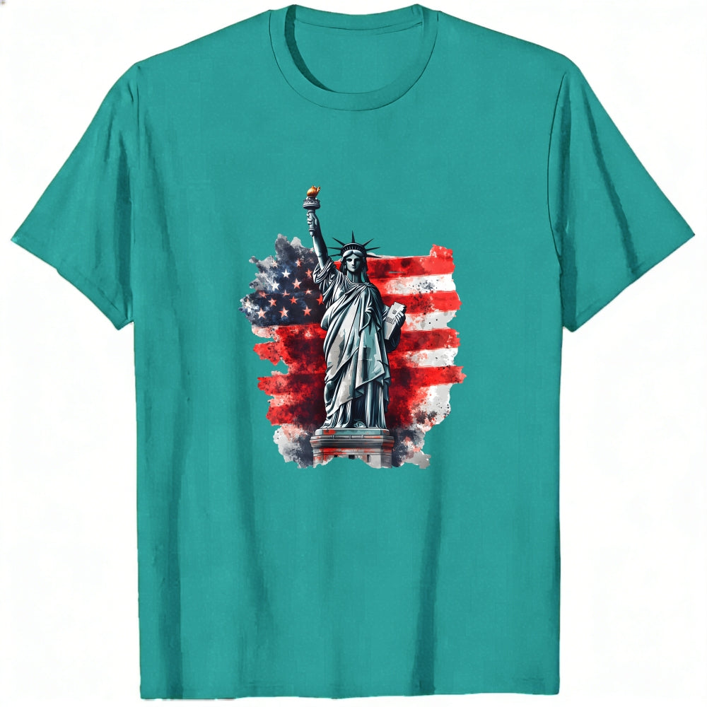 American Flag Statue Of Liberty Classic T-Shirt