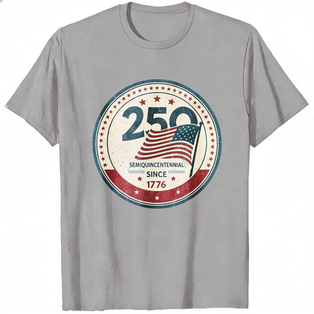 Patriotic American Flag Design Classic T-Shirt 250th SemiQuincentennial Since 1776