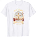 Patriotic Christian American Flag Cross Tree 250 Years Faith And Freedom 1776 2026 Classic T-Shirt
