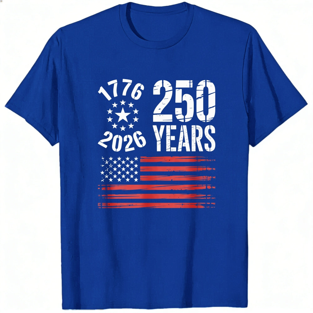Patriotic American Flag 1776 2026 250 Years Classic T-Shirt