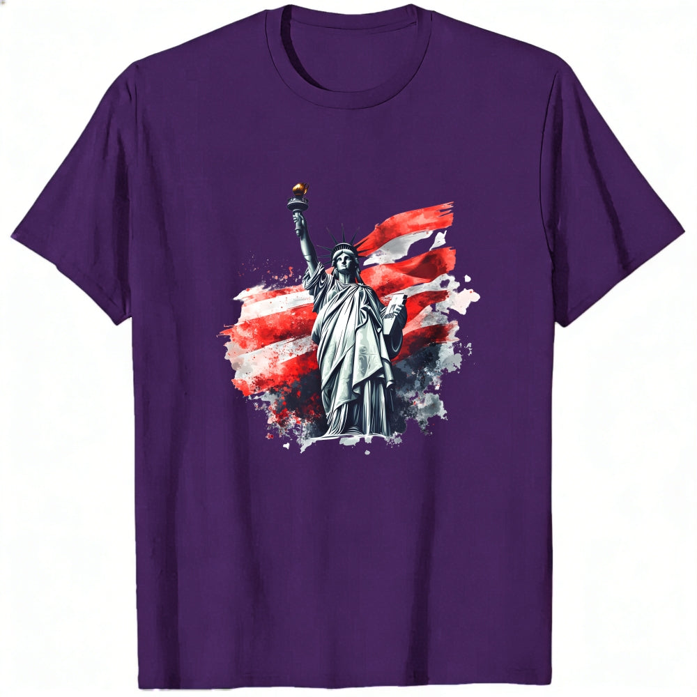 Patriotic American Flag Statue Of Liberty Classic T-Shirt