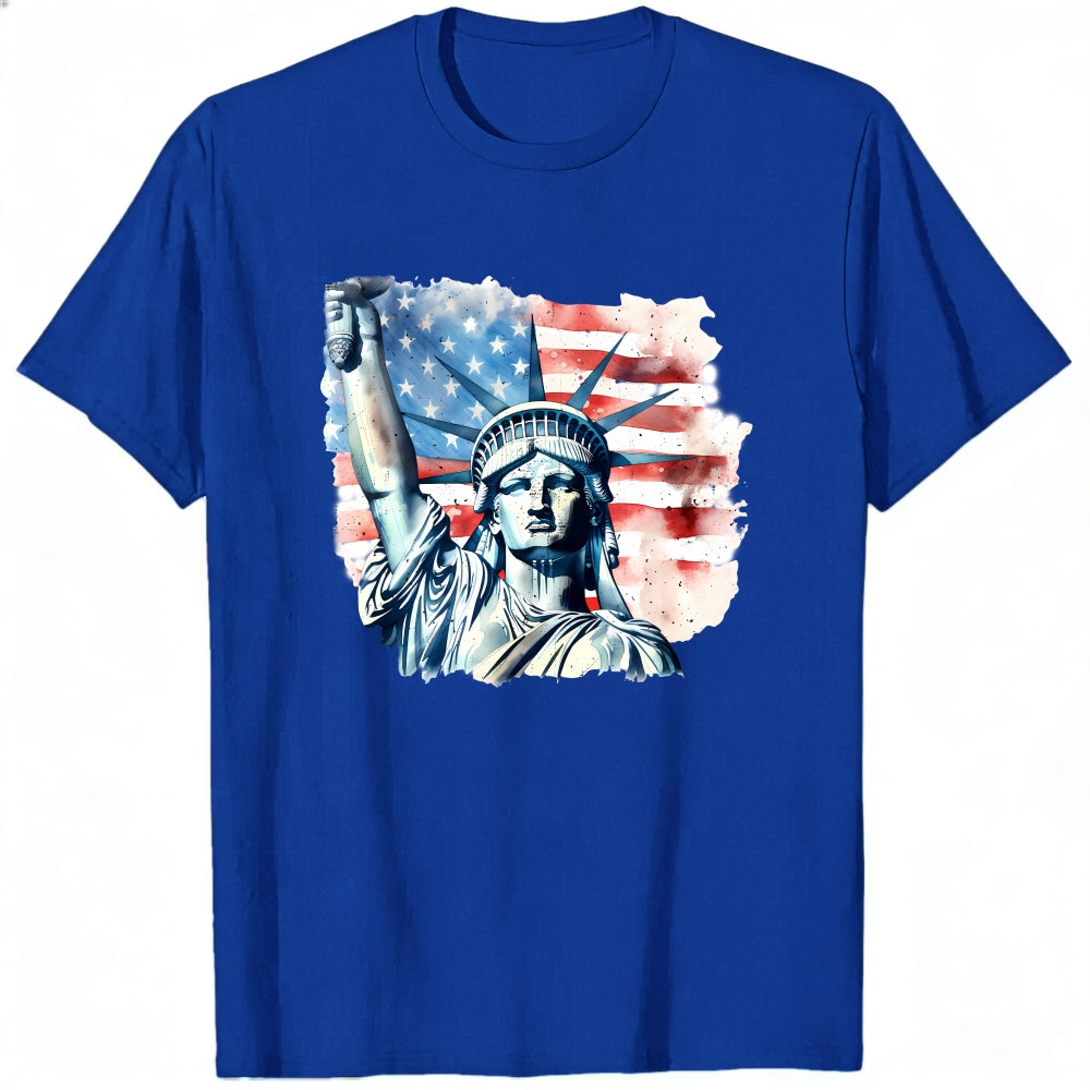 American Flag Statue Of Liberty Classic T-Shirt
