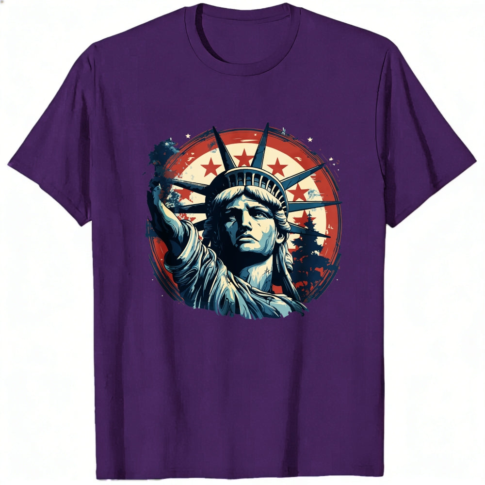 American Flag Statue Of Liberty Classic T-Shirt