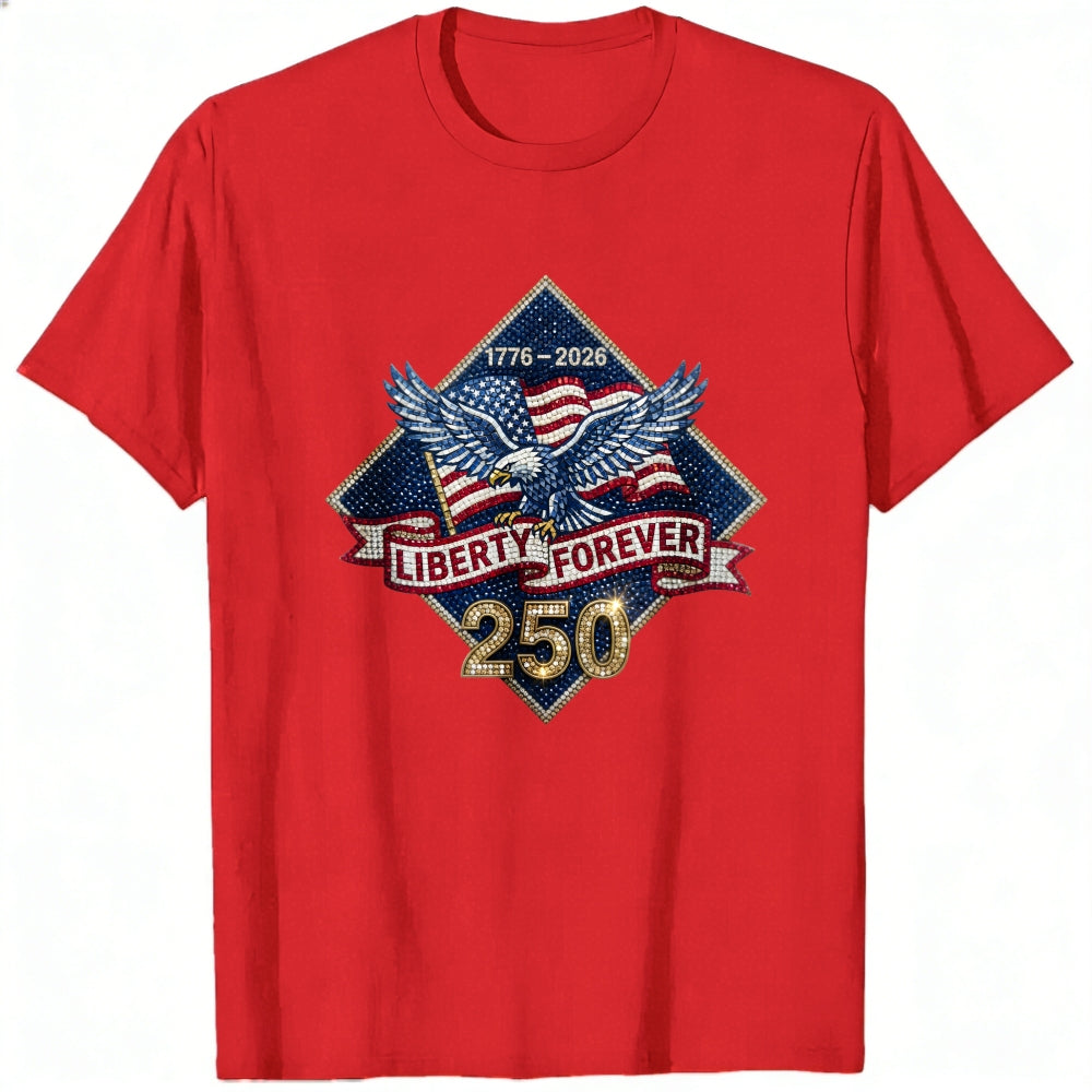 Patriotic Eagle American Flag 1776 2026 Liberty Forever 250 Classic T-Shirt