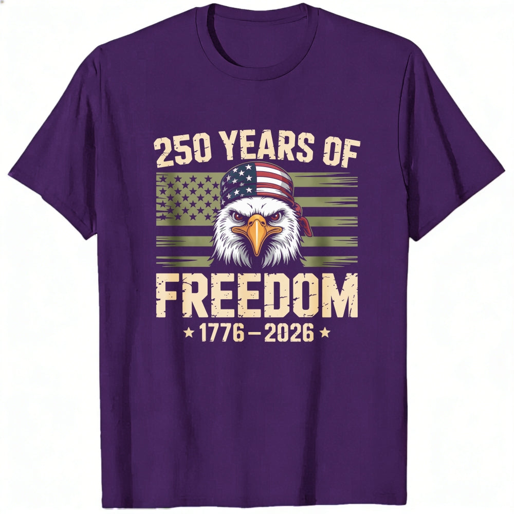 Patriotic Eagle American Flag Classic T-Shirt 250 Years Of Freedom 1776 2026