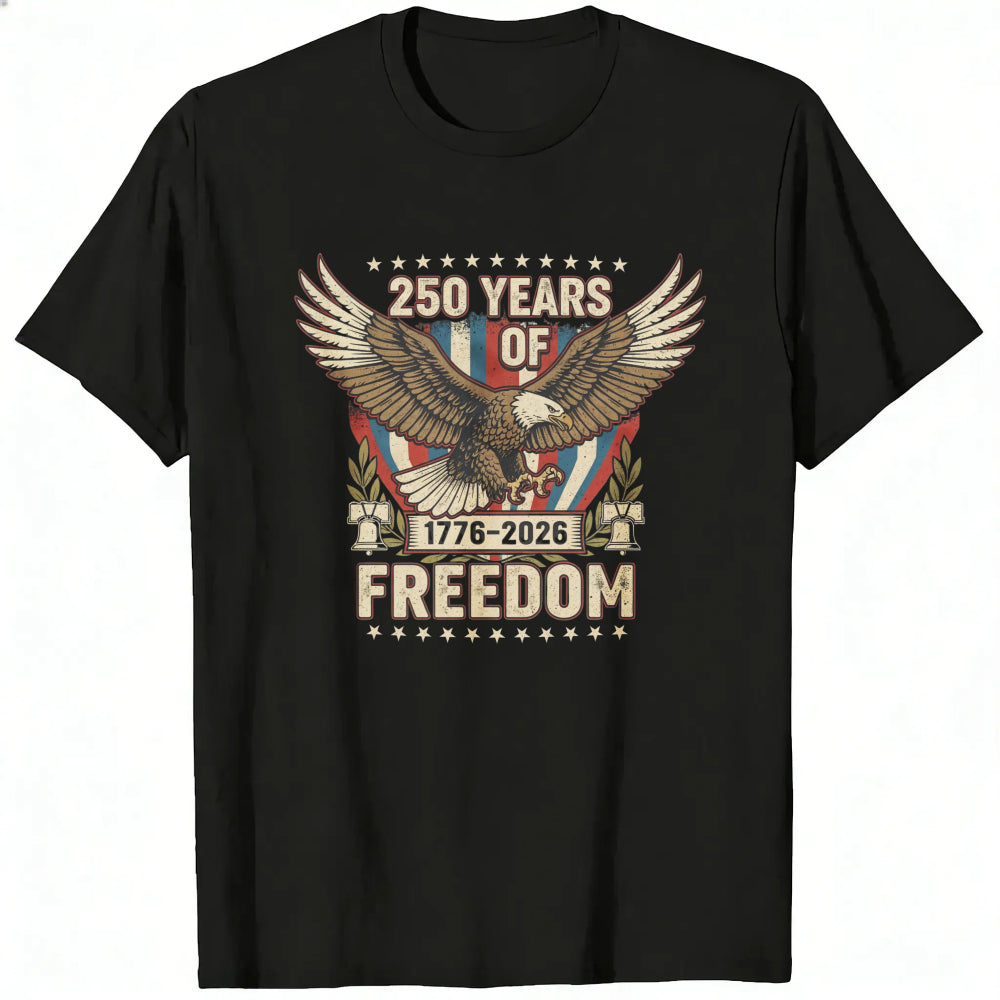 Patriotic Eagle Design Classic T-Shirt 250 Years Of Freedom 1776 2026