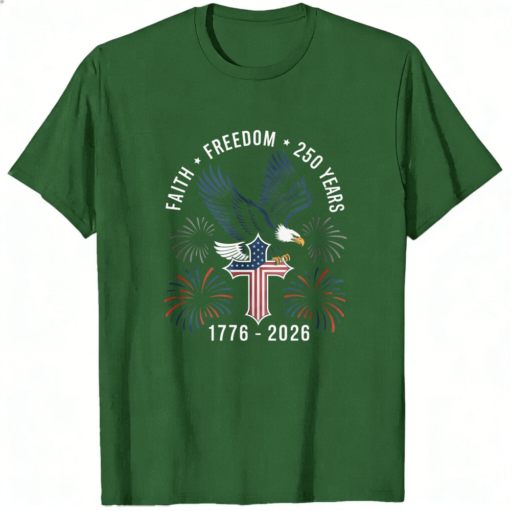 Patriotic Eagle And Fireworks Classic T-Shirt