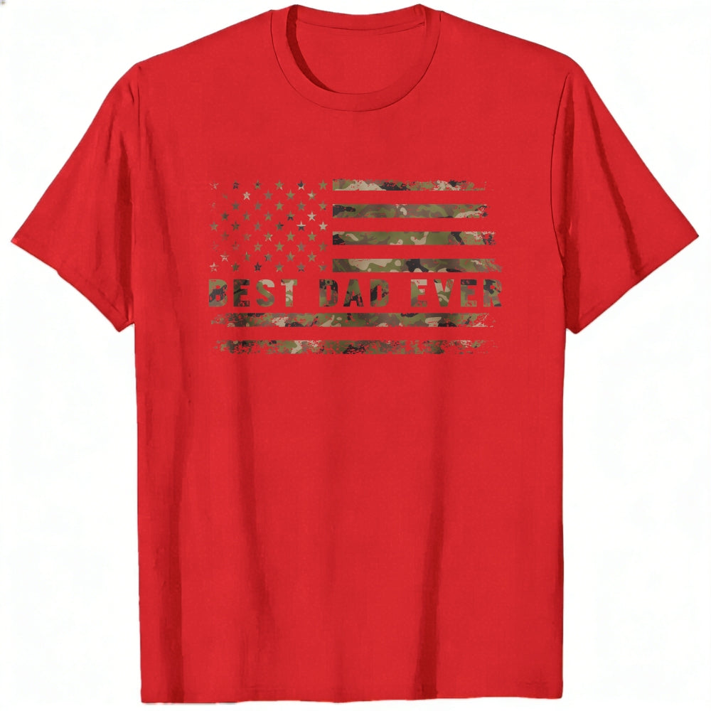 American Flag Camo Best Dad Ever Classic T-Shirt