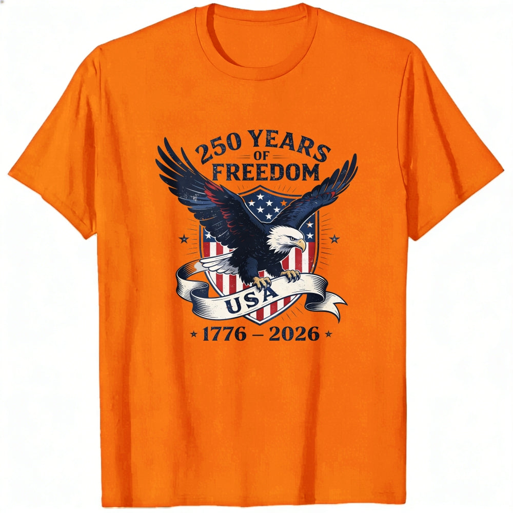 Patriotic Eagle Design Classic T-Shirt 250 Years Of Freedom Usa 1776 2026