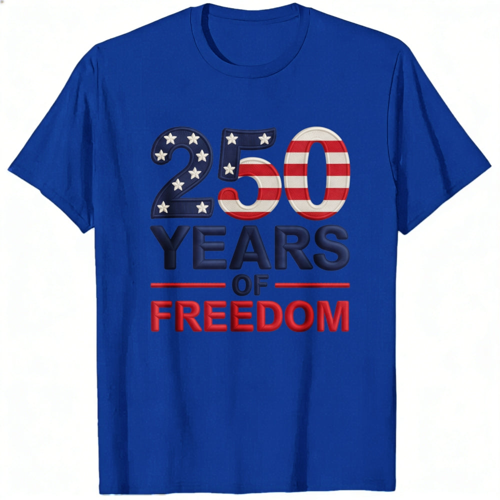 Patriotic American Flag Design Classic T-Shirt 250 Years Of Freedom