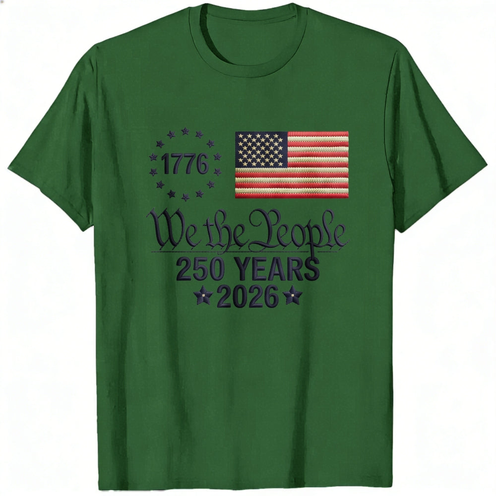 Patriotic American Flag Design Classic T-Shirt We The People 1776 250 Years 2026