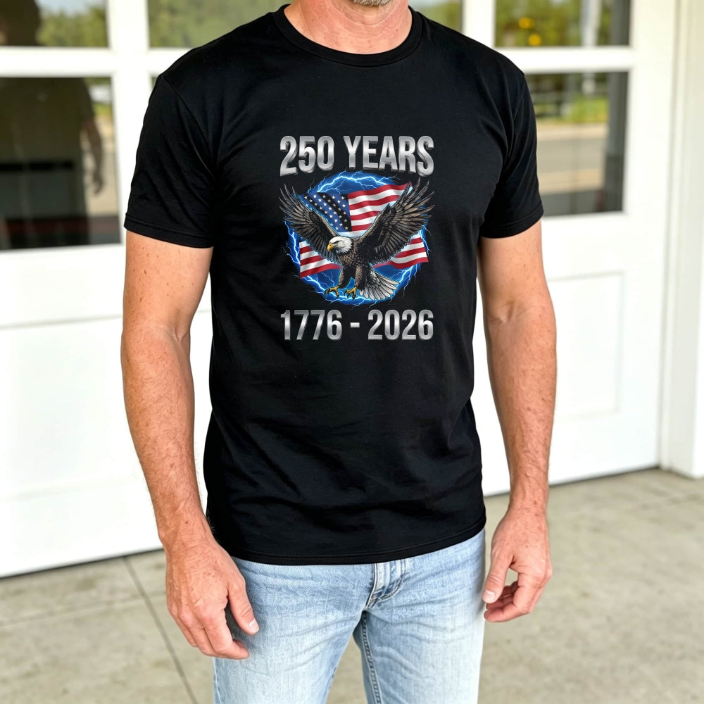 American Eagle Flag 250 Years 1776 2026 Classic T-Shirt