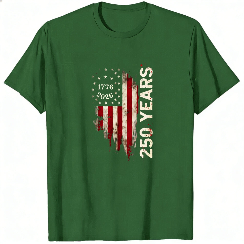 Patriotic American Flag Design Classic T-Shirt 250 Years 1776 2026