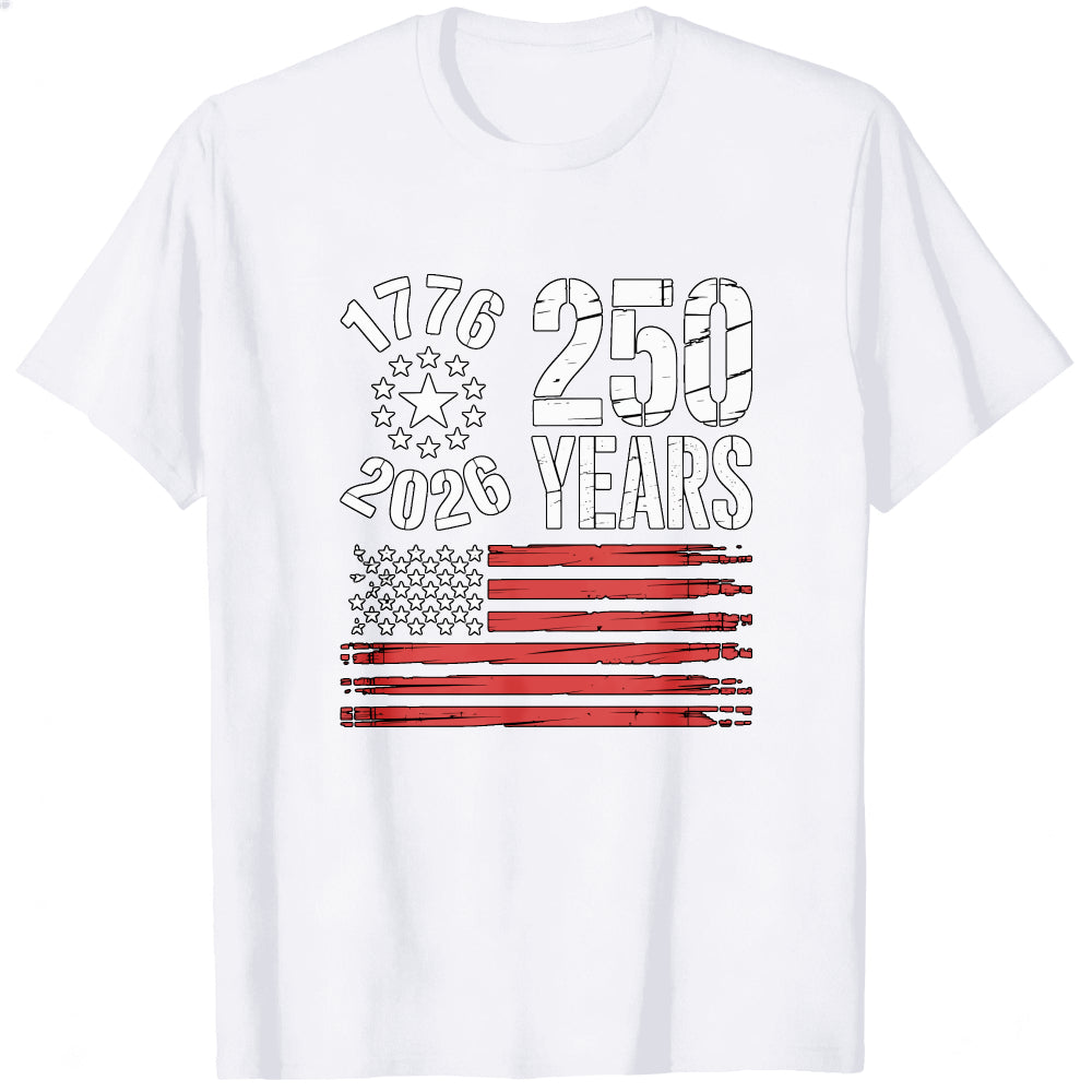 Patriotic American Flag 1776 2026 250 Years Classic T-Shirt