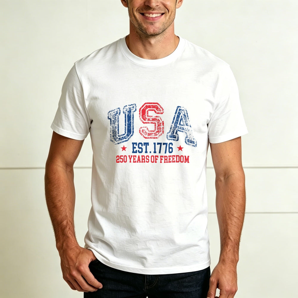 Patriotic Usa Flag Design Classic T-Shirt 250 Years Of Freedom